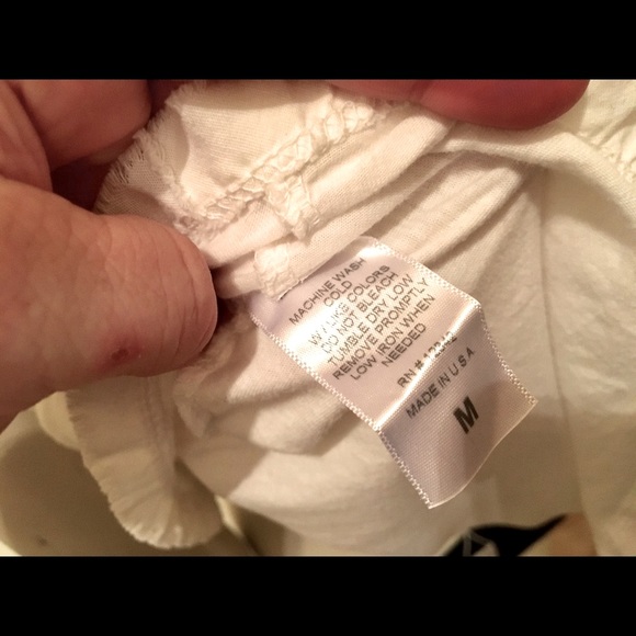 Cotton Innovation White Tank Top Sz Medium - Picture 5 of 5